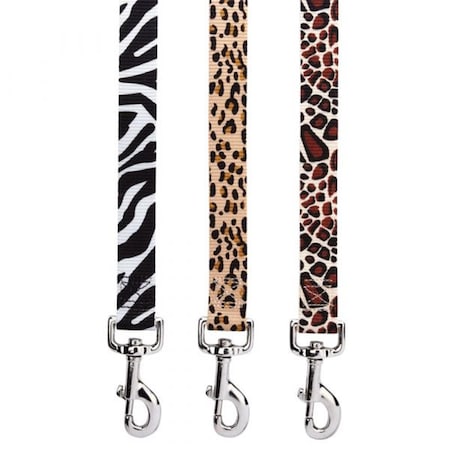 Casual Canine 4 ft. x 0.62 in. Animal Print Lead Zebra ZA15171 44 12